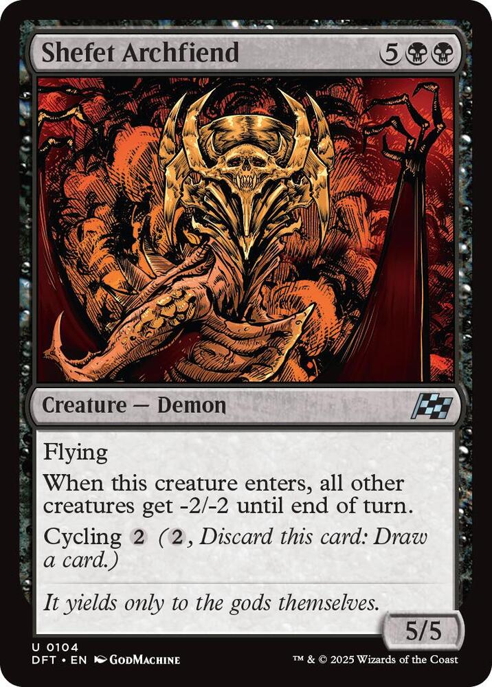 Shefet Archfiend (104) [Aetherdrift]