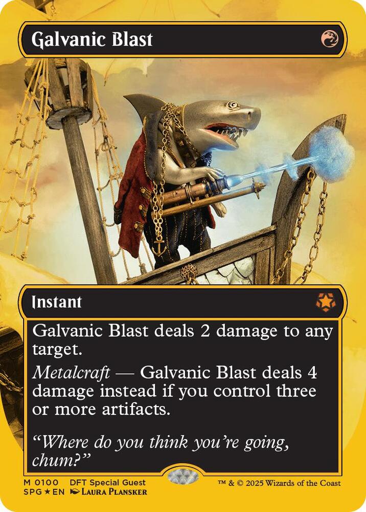 Galvanic Blast (Borderless) (First-Place Foil) (100) [Special Guests]