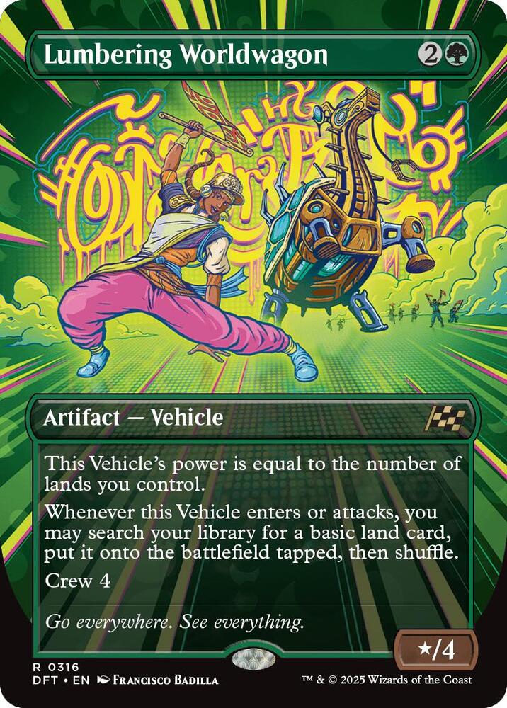 Lumbering Worldwagon (Borderless) (316) [Aetherdrift]