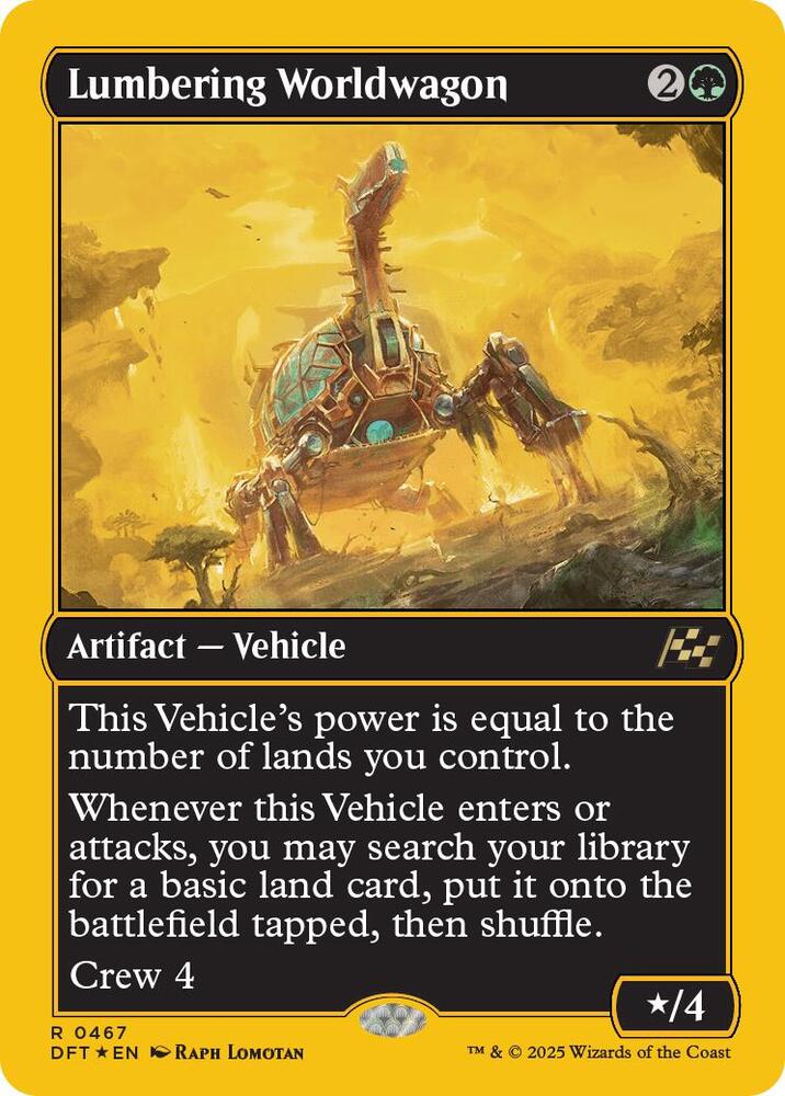 Lumbering Worldwagon (First-Place Foil) (467) [Aetherdrift]