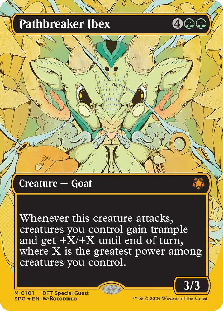 Pathbreaker Ibex (Borderless) (First-Place Foil) (101) [Special Guests]