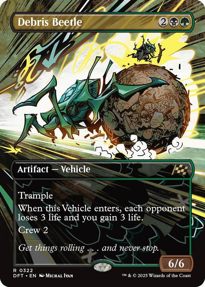 Debris Beetle (Borderless) (322) [Aetherdrift]