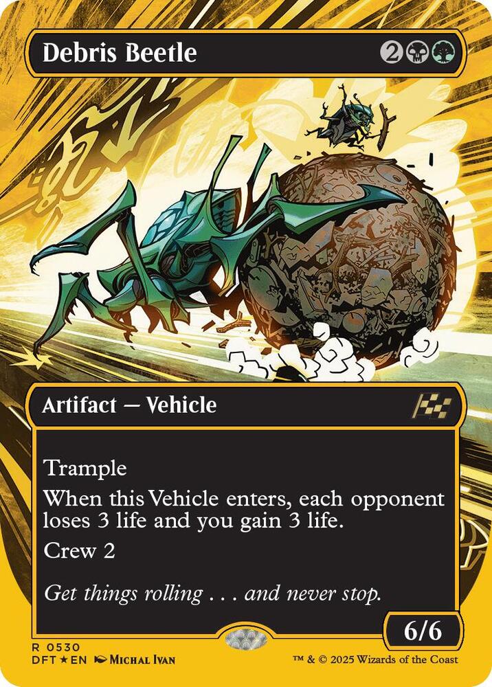 Debris Beetle (Borderless) (First-Place Foil) (530) [Aetherdrift]