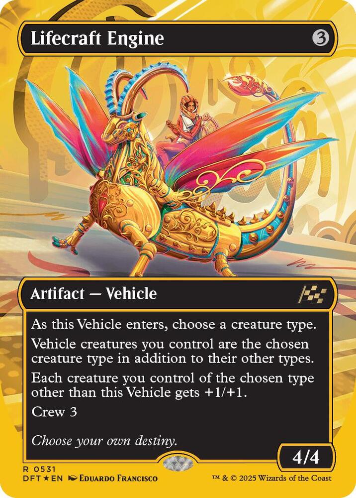 Lifecraft Engine (Borderless) (First-Place Foil) (531) [Aetherdrift]