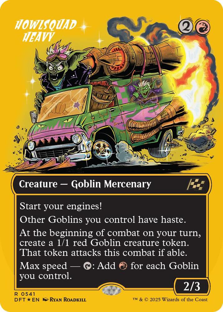 Howlsquad Heavy (Borderless) (First-Place Foil) (541) [Aetherdrift]