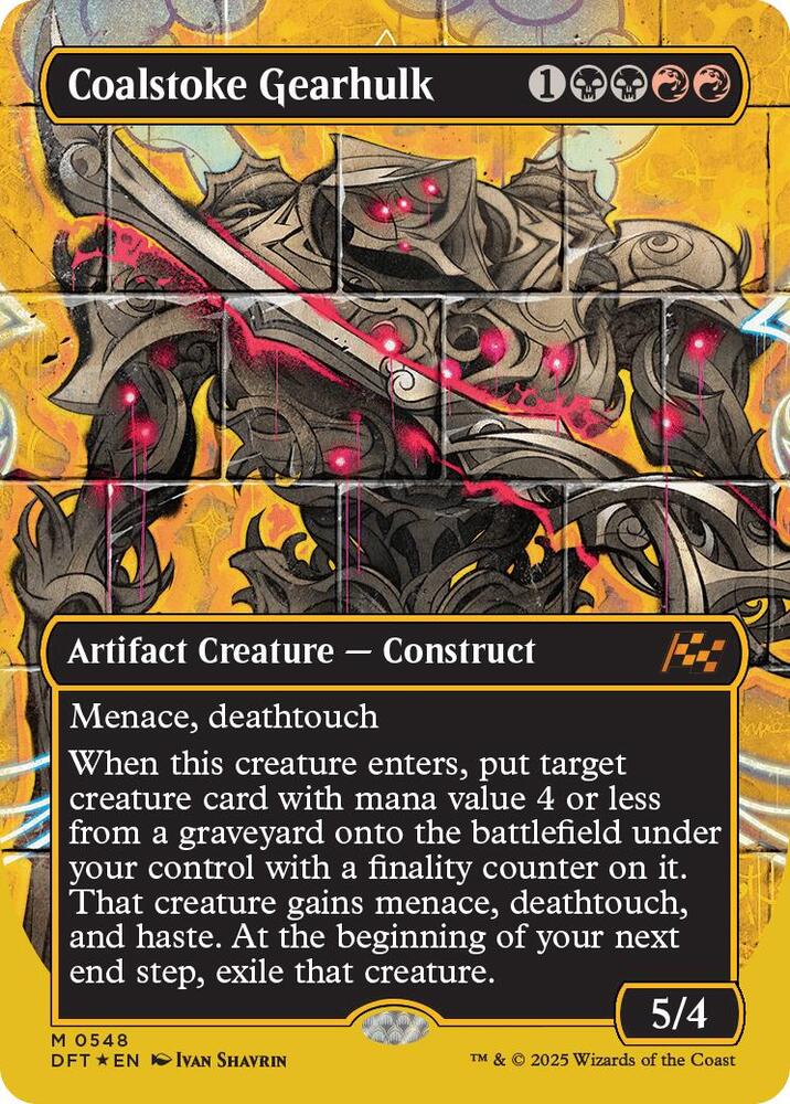 Coalstoke Gearhulk (Borderless) (First-Place Foil) (548) [Aetherdrift]