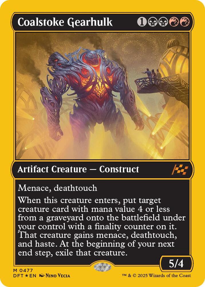Coalstoke Gearhulk (First-Place Foil) (477) [Aetherdrift]