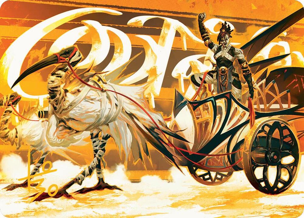Skyseer's Chariot Art Card (Gold-Stamped Signature) (35) [Aetherdrift Art Series]