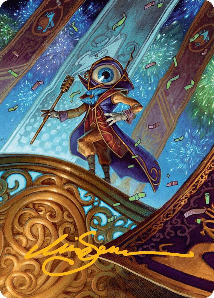 Vnwxt, Verbose Host Art Card (Gold-Stamped Signature) (8) [Aetherdrift Art Series]