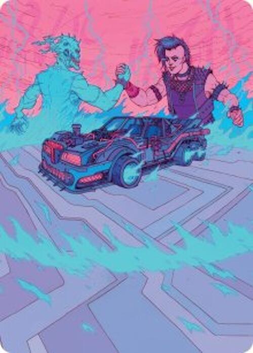 Demonic Junker Art Card (40) [Aetherdrift Art Series]