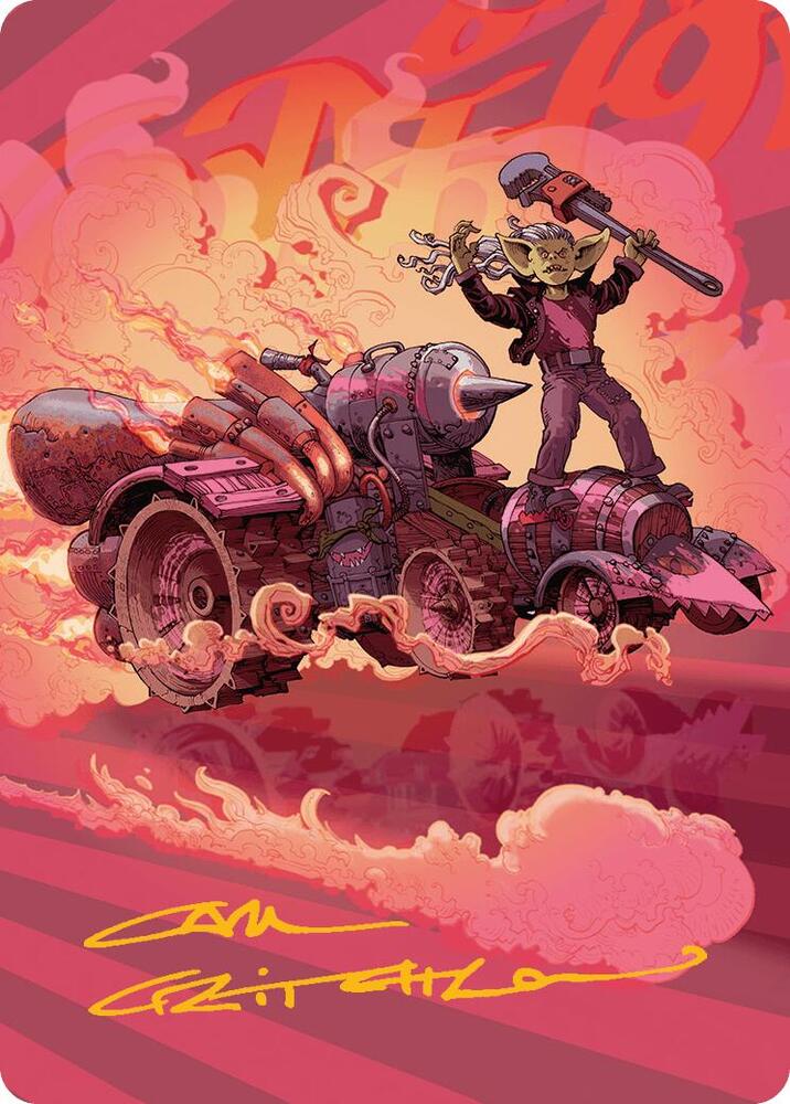 Burner Rocket Art Card (Gold-Stamped Signature) (41) [Aetherdrift Art Series]