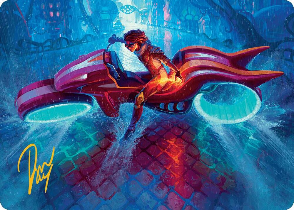 Chandra, Spark Hunter Art Card (Gold-Stamped Signature) (20) [Aetherdrift Art Series]