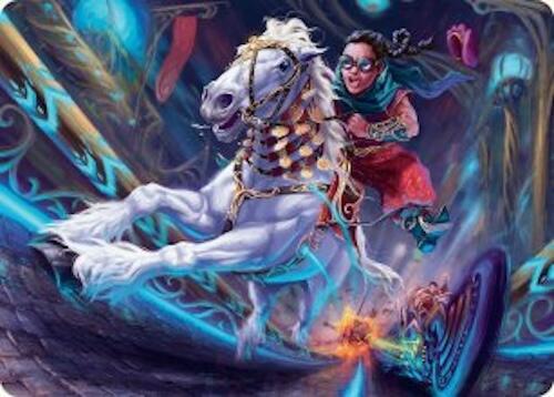 Gilded Ghoda Art Card (34) [Aetherdrift Art Series]