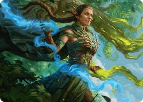 Nissa, Worldsoul Speaker Art Card (31) [Aetherdrift Art Series]