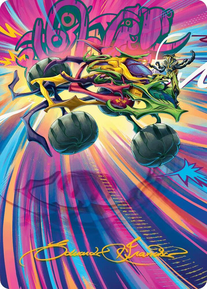 Thunderous Velocipede Art Card (Gold-Stamped Signature) (43) [Aetherdrift Art Series]