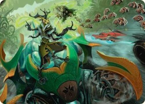 Aatchik, Emerald Radian Art Card (15/54) [Aetherdrift Art Series]
