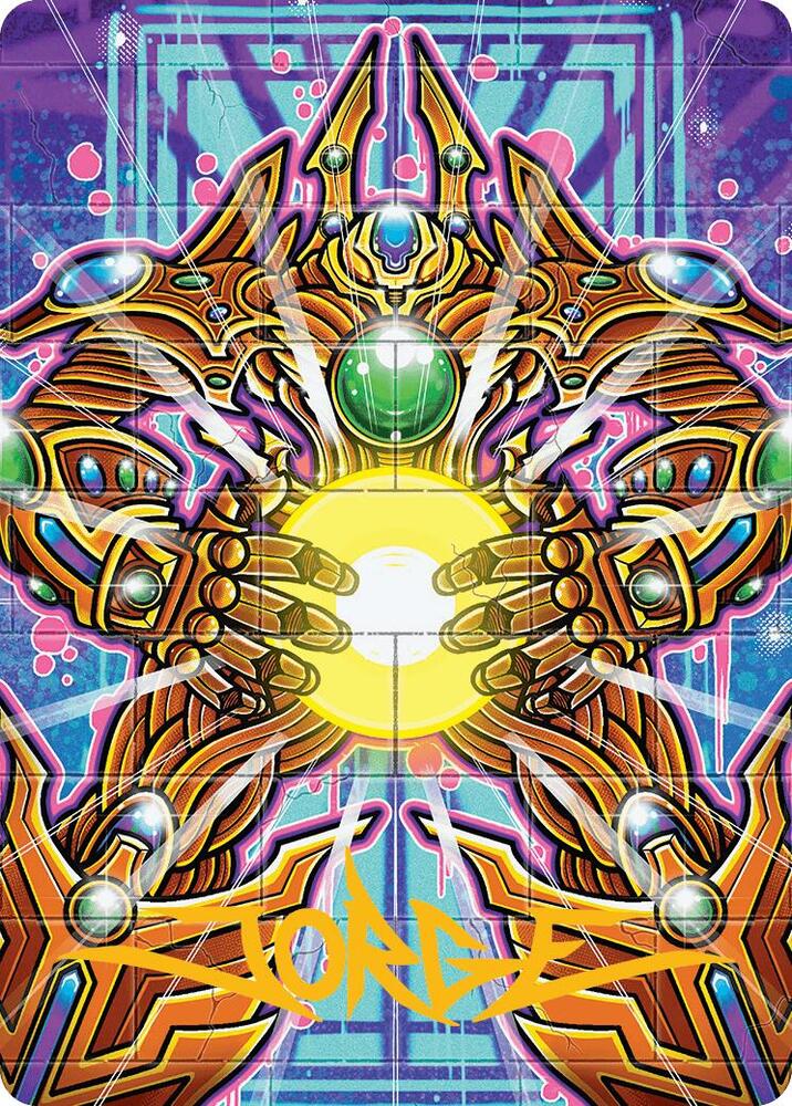 Brightglass Gearhulk Art Card (Gold-Stamped Signature) (53) [Aetherdrift Art Series]