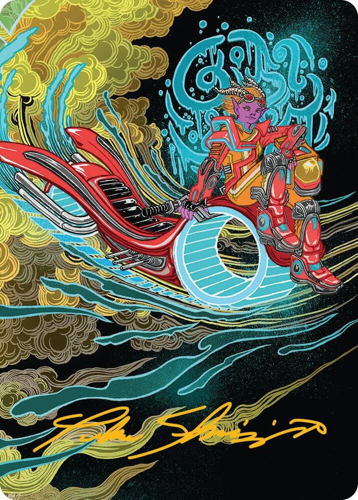 Cloudspire Skycycle Art Card (Gold-Stamped Signature) (44) [Aetherdrift Art Series]