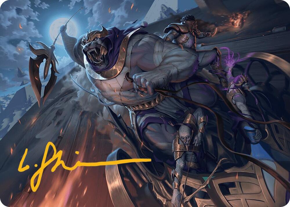 Zahur, Glory's Past Art Card (Gold-Stamped Signature) (10) [Aetherdrift Art Series]