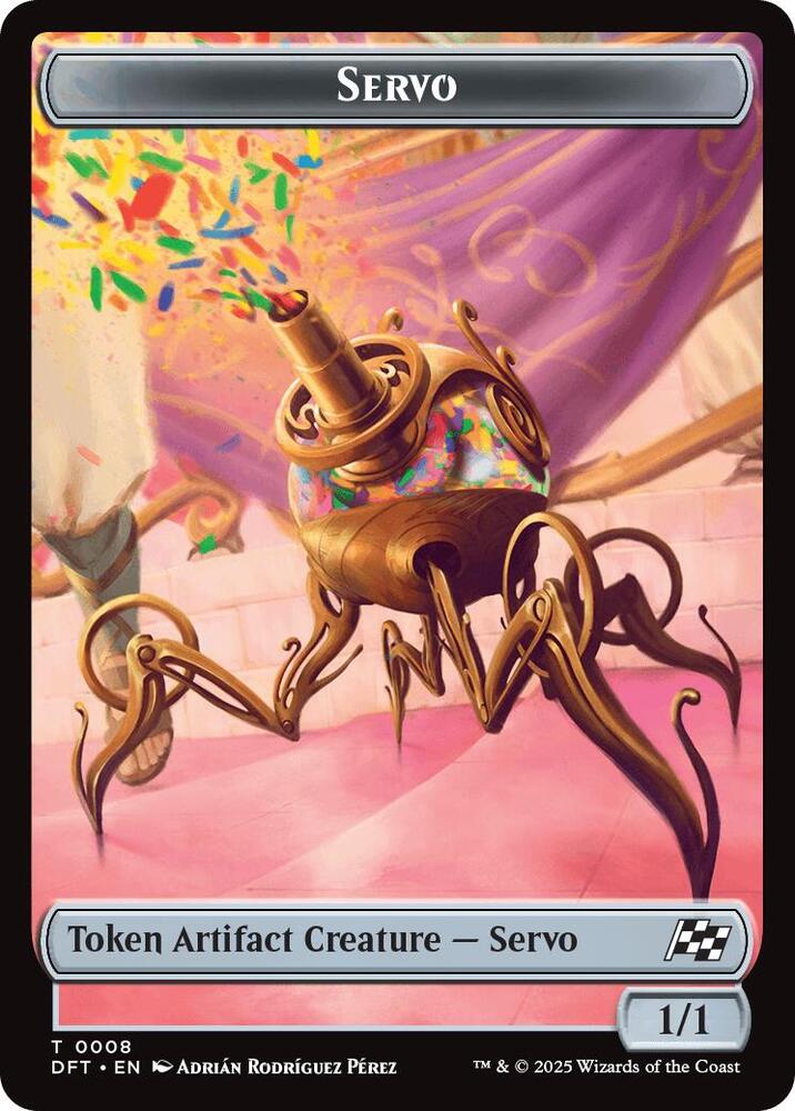 Servo // Thopter (0009) Double-Sided Token (8 // 9) [Aetherdrift]