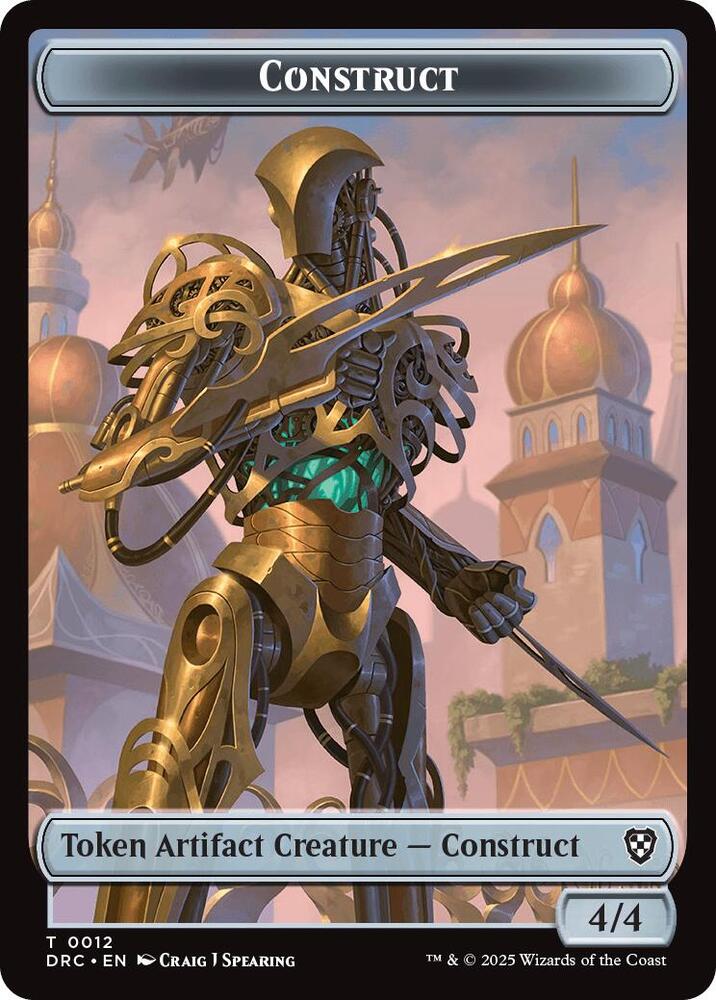 Construct // Nalaar Aetherjet Double-Sided Token (12 // 16) [Aetherdrift Commander]
