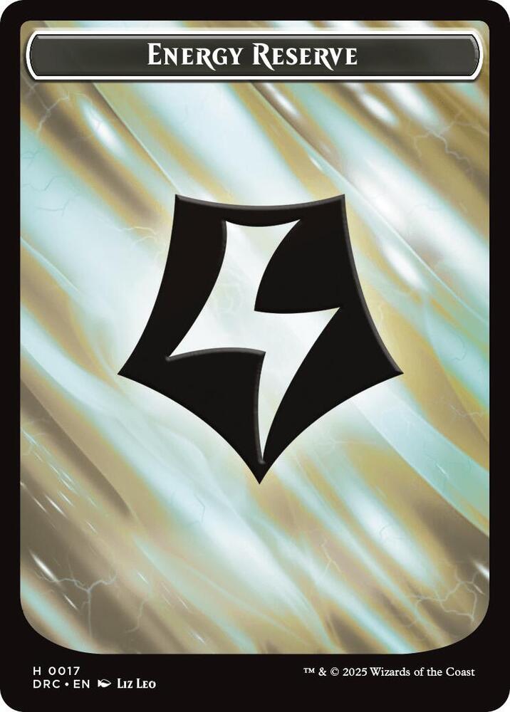 Energy Reserve // Energy Reserve Double-Sided Token (17) [Aetherdrift Commander]