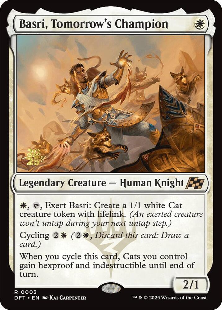 Basri, Tomorrow's Champion (3) [Prerelease Cards]
