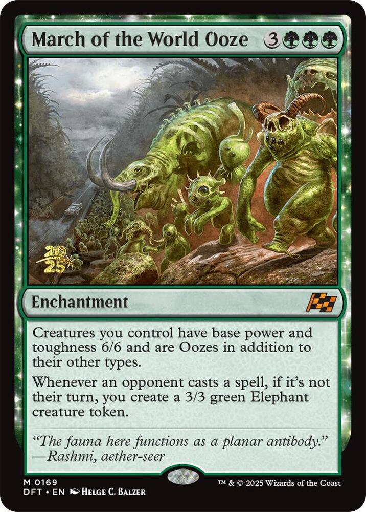 March of the World Ooze (169) [Prerelease Cards]