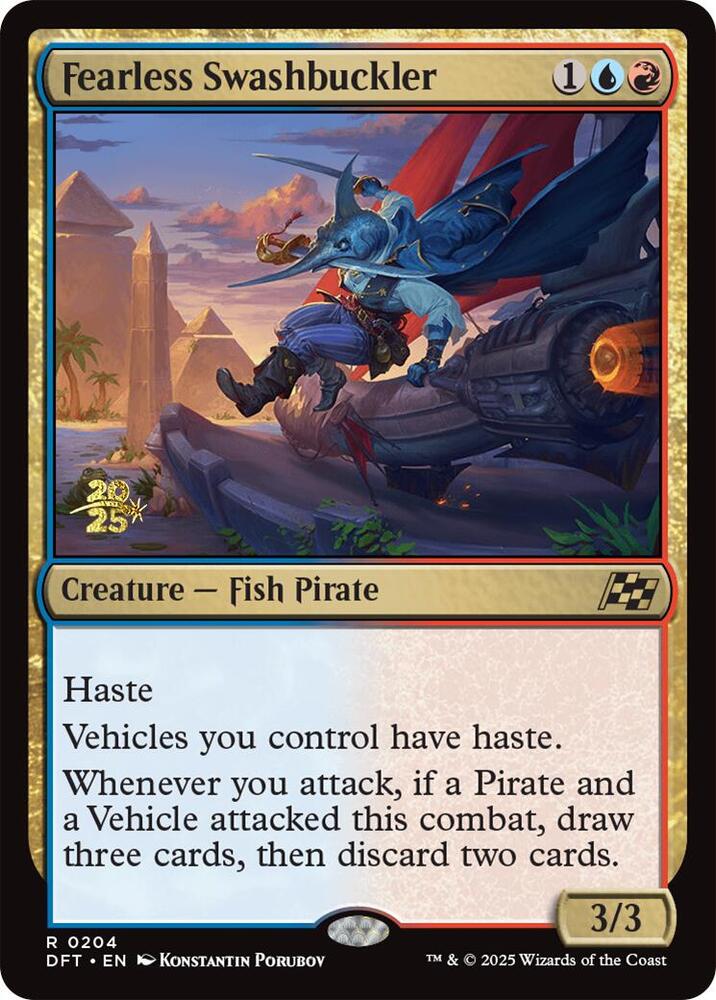 Fearless Swashbuckler (204) [Prerelease Cards]