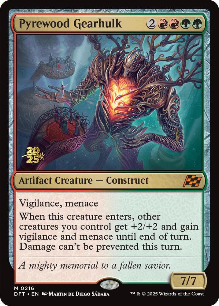 Pyrewood Gearhulk (216) [Prerelease Cards]