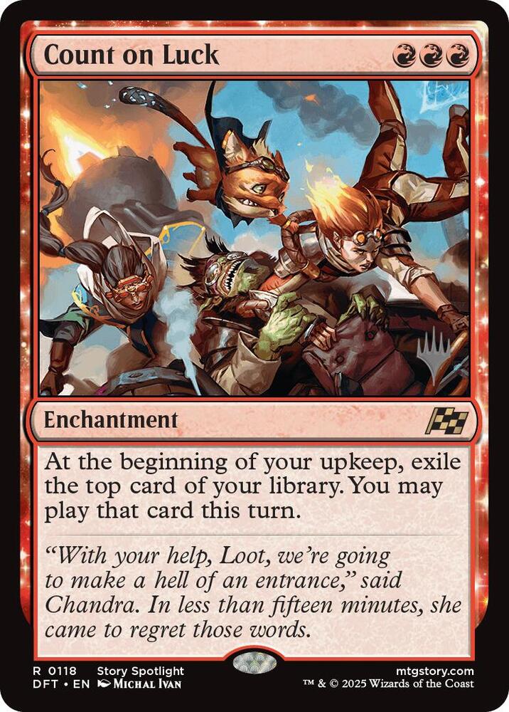 Count on Luck (118) [Aetherdrift Promos]