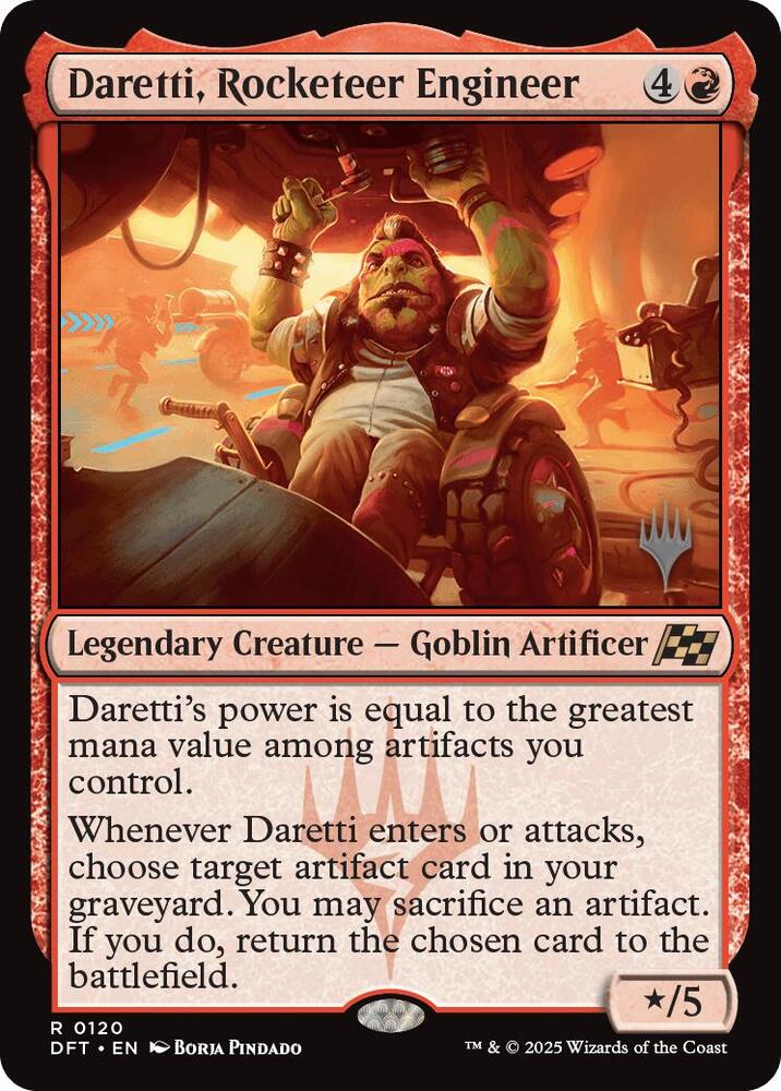 Daretti, Rocketeer Engineer (120) [Aetherdrift Promos]