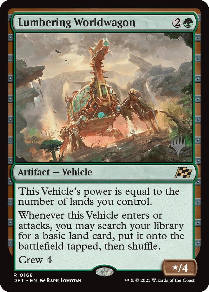 Lumbering Worldwagon (168) [Aetherdrift Promos]