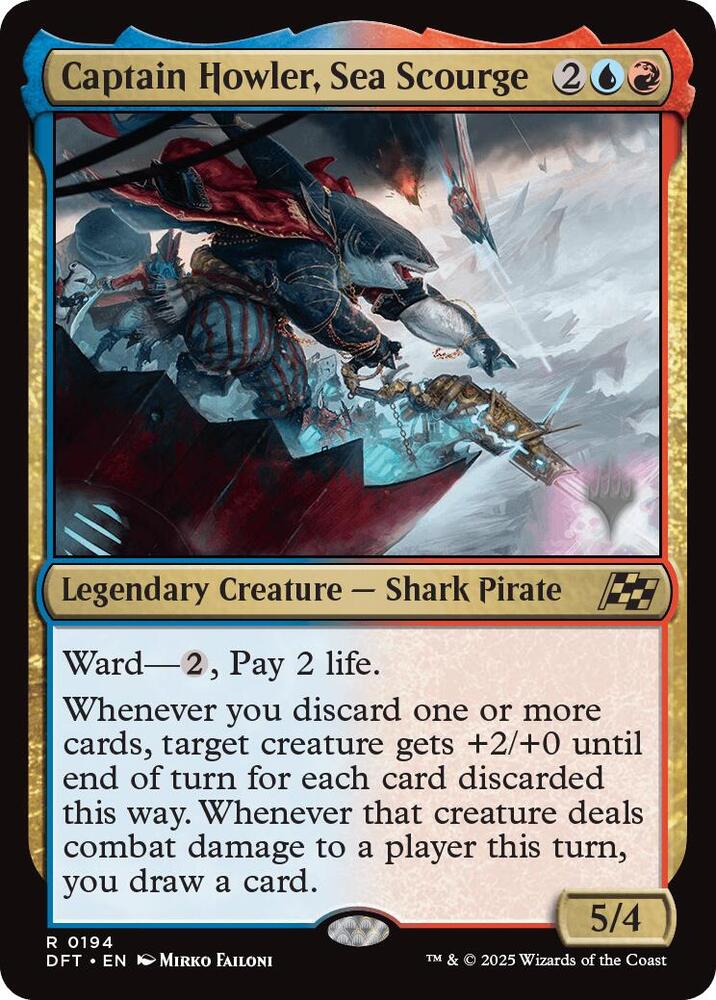 Captain Howler, Sea Scourge (194) [Aetherdrift Promos]