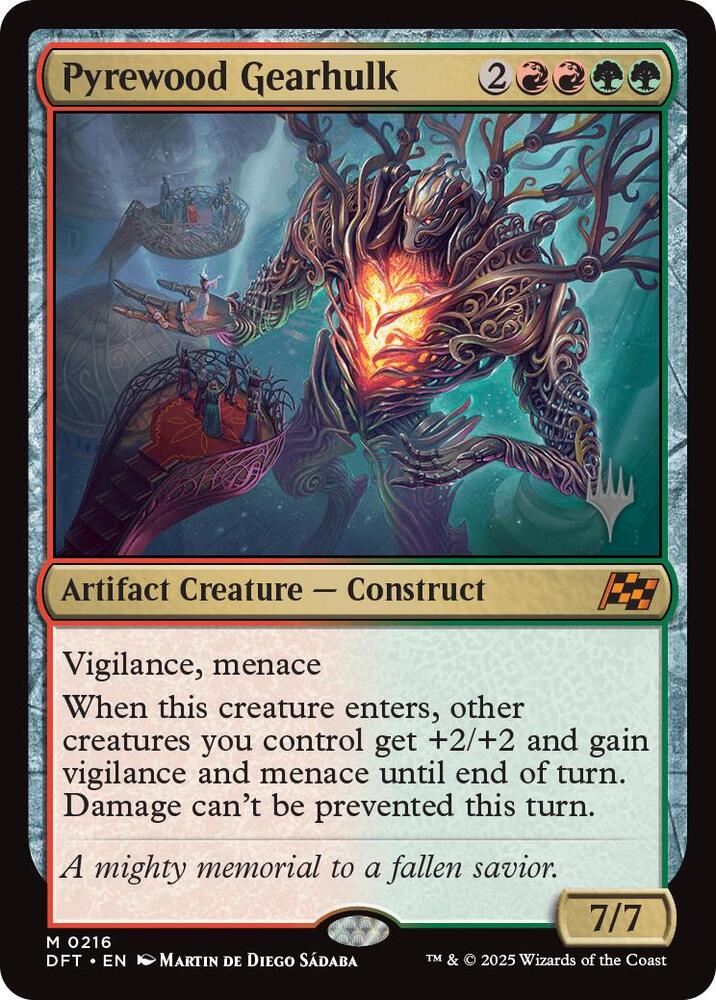 Pyrewood Gearhulk (216) [Aetherdrift Promos]