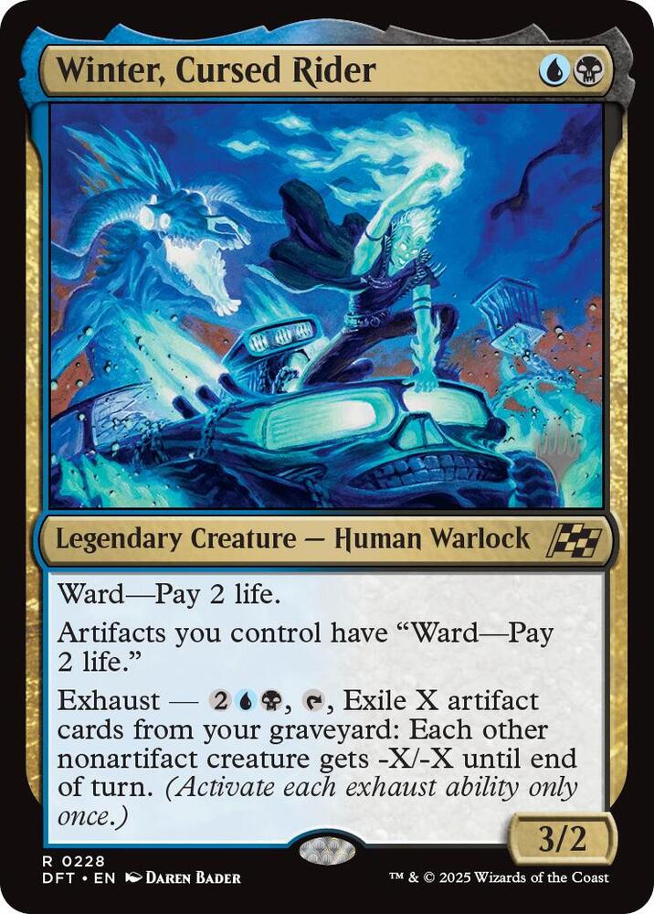 Winter, Cursed Rider (228) [Aetherdrift Promos]