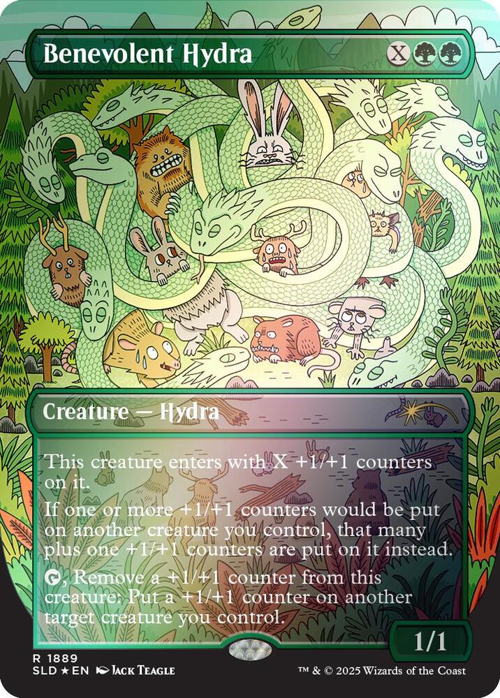 Benevolent Hydra (Rainbow Foil) (1889) [Secret Lair Drop]