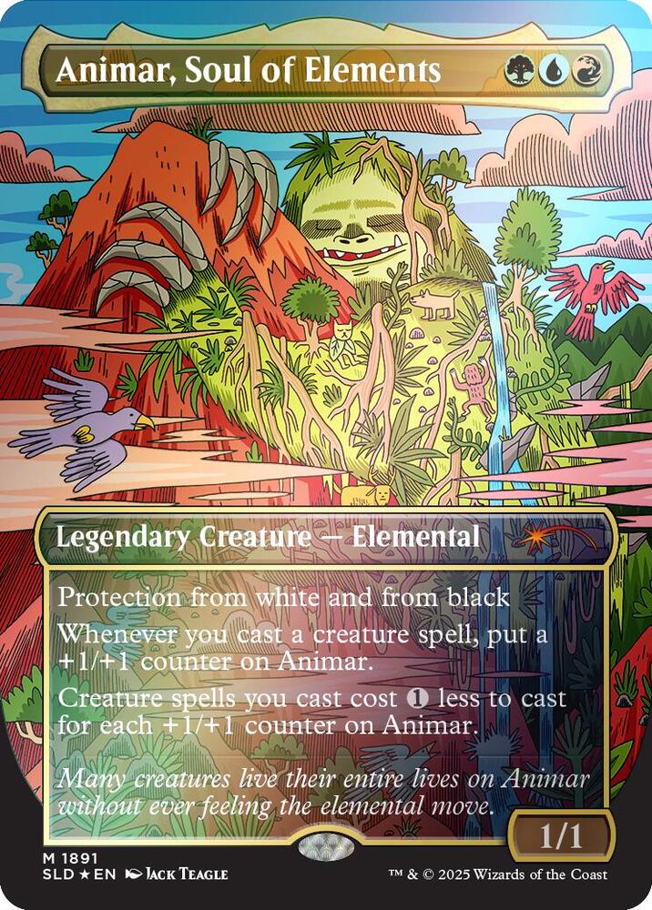 Animar, Soul of Elements (Rainbow Foil) (1891) [Secret Lair Drop]