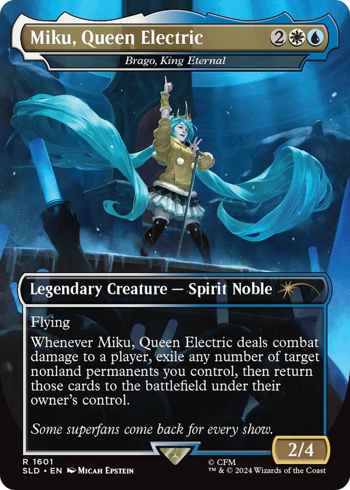 Miku, Queen Electric - Brago, King Eternal (1601) [Secret Lair Drop]