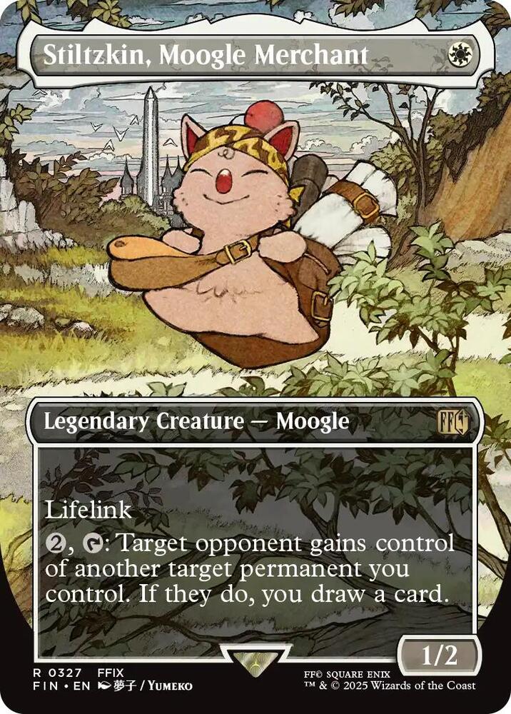 Stiltzkin, Moogle Merchant (Borderless) (327) [Final Fantasy]