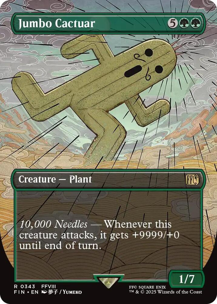 Jumbo Cactuar (Borderless) (343) [Final Fantasy]