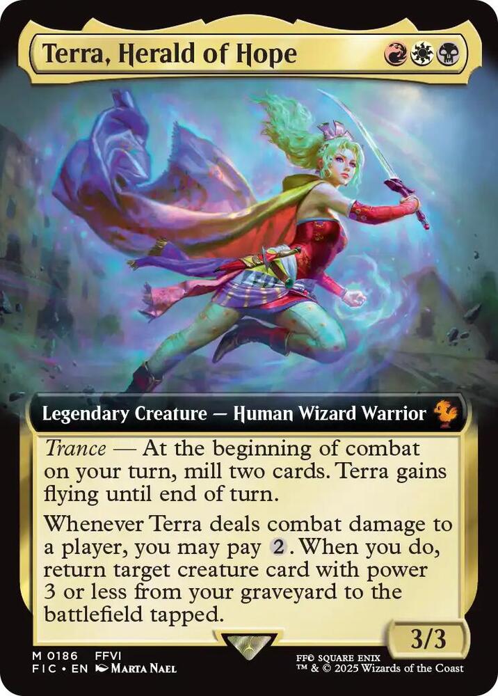 Terra, Herald of Hope (Extended Art) (186) [Final Fantasy Commander]