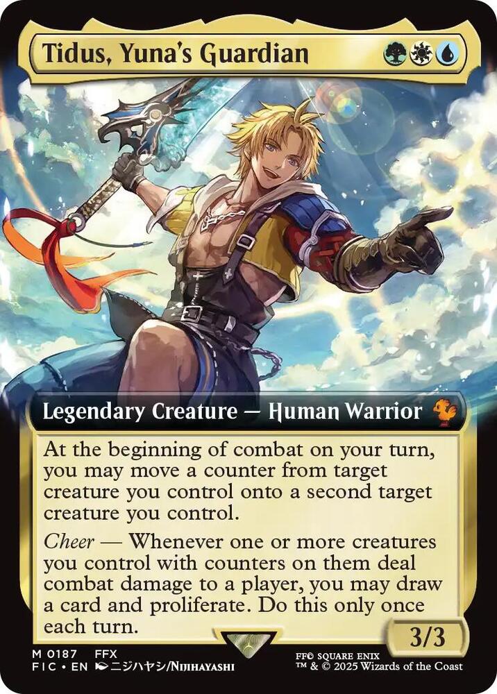 Tidus, Yuna's Guardian (Extended Art) (187) [Final Fantasy Commander]