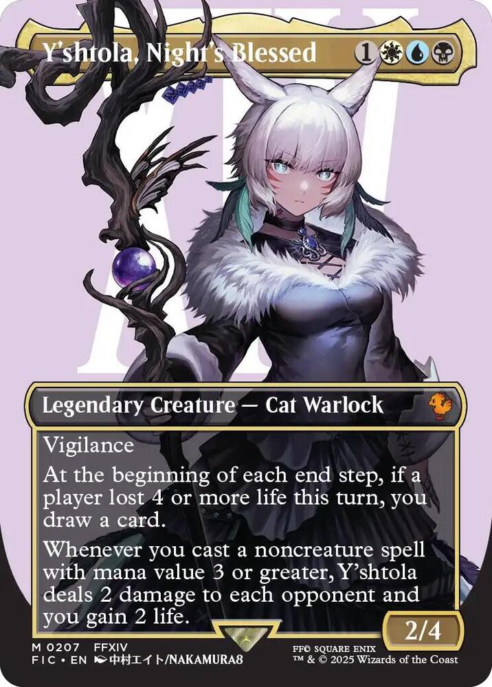 Y'shtola, Night's Blessed (Borderless) (207) [Final Fantasy Commander]
