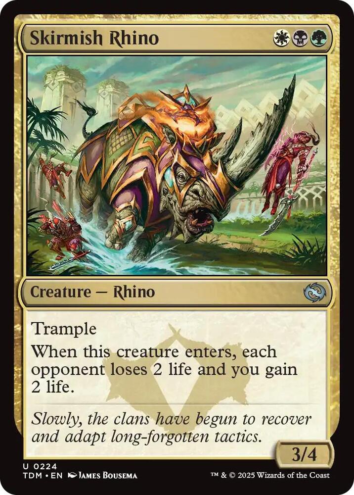 Skirmish Rhino (224) [Tarkir: Dragonstorm]
