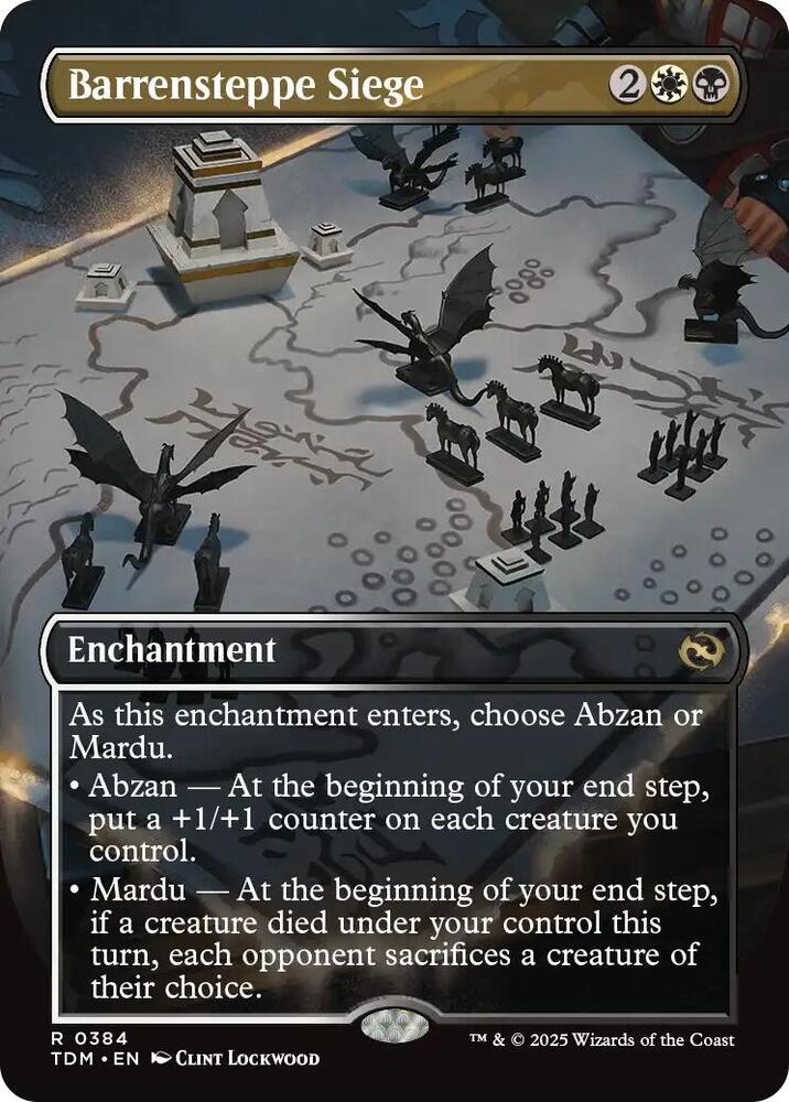 Barrensteppe Siege (Borderless) (384) [Tarkir: Dragonstorm]