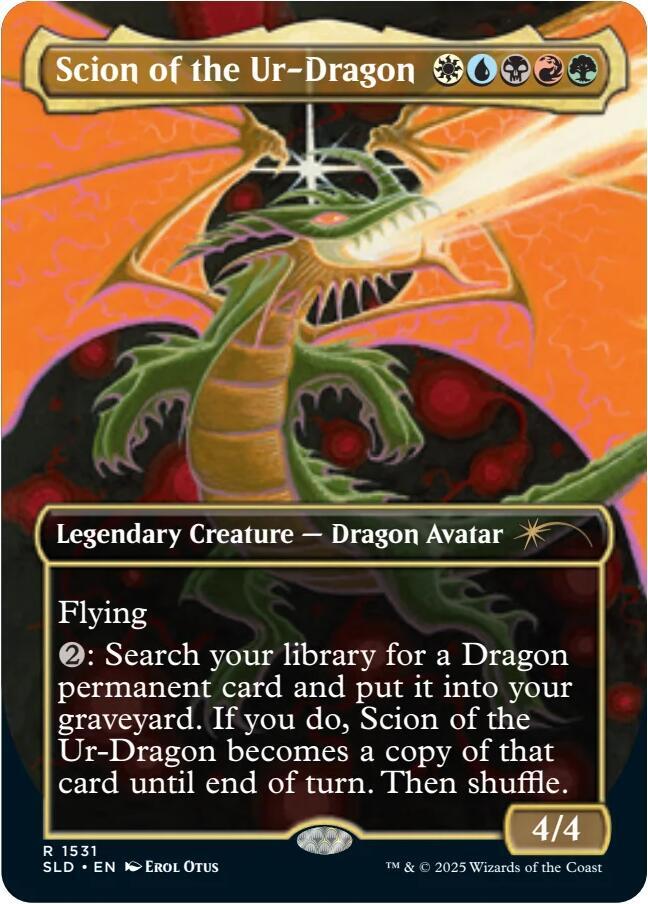 Scion of the Ur-Dragon (Rainbow Foil) (1531) [Secret Lair Drop]