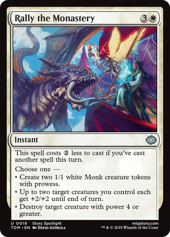 Rally the Monastery (19) [Tarkir: Dragonstorm]