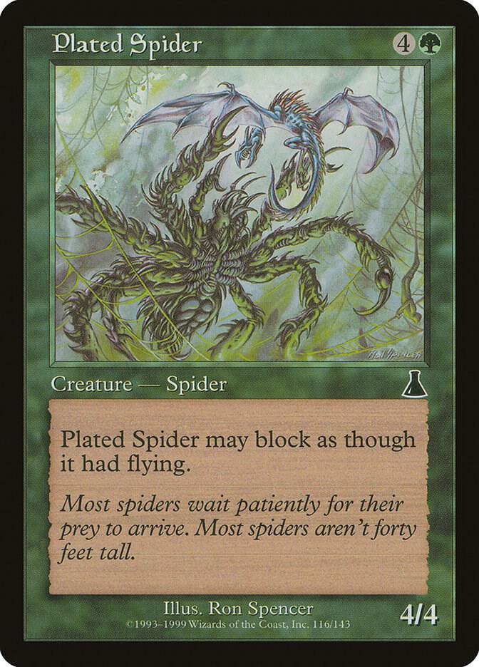 Plated Spider (116) [Urza's Destiny]
