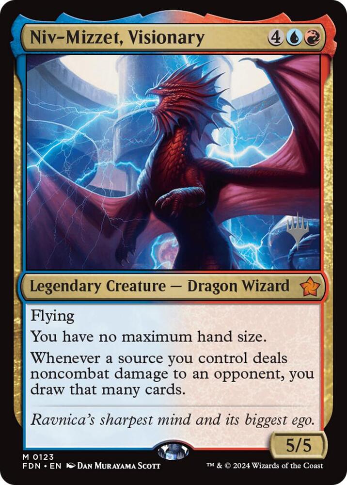 Niv-Mizzet, Visionary (123) [Duskmourn: House of Horror Promos]